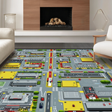 Vibrant Roadway Adventure Scene(Red)