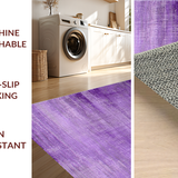 Ultra Soft Area Rug, Non Slip, Stain Resistant, Washable Area Rugs for Living Room, Bedroom, Playful Ultra-Soft Color Blend(Purple)