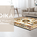 Ultra Soft Area Rug, Non Slip, Stain Resistant, Washable Area Rugs for Living Room, Bedroom, Contemporary Natural Textured Elements(Beige)