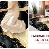 Striking Modernist Gold Highlights(Black)