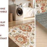 Artistic Distressed Symmetrical Shapes(Beige)