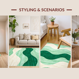 Sophisticated Light Green Swirl(Green)