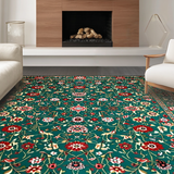Intricate Floral Tapestry Design(Green)