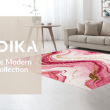 Elegant Pink Abstract Motif(Pink)