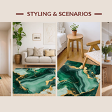 Chic Textured Marble Design Elements(Green)