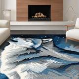 Elegant Lunar Wildlife Representation(Blue)