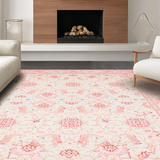 Ultra Soft Area Rug, Non Slip, Stain Resistant, Washable Area Rugs for Living Room, Bedroom, Luxurious Soft Textured Arrangement(Pink)