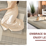 Sleek Transitional Geometric Arrangement(Beige)