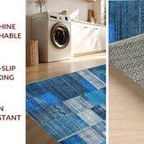 Artistic Blue Tiled Design Element(Blue)