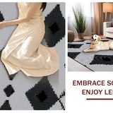 Minimalist Black and White Trellis(Black)