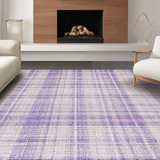 Ultra Soft Area Rug, Non Slip, Stain Resistant, Washable Area Rugs for Living Room, Bedroom, Decorative Bow Shape Rug Cute Room Decor Lavender Aesthetic Carpet(Purple)