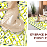 Stylish Dynamic Geometric Arrangement(Yellow)