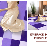 Ultra Soft Area Rug, Non Slip, Stain Resistant, Washable Area Rugs for Living Room, Bedroom, Chic Lavender Minimalist Layout(Purple)