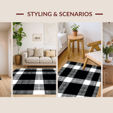 Elegant Transitional Plaid Appeal(Black)