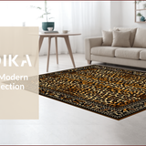 Ultra Soft Area Rug, Non Slip, Stain Resistant, Washable Area Rugs for Living Room, Bedroom, Chic Contemporary Cheetah Style(Brown)