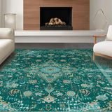 Ultra Soft Area Rug, Non Slip, Stain Resistant, Washable Area Rugs for Living Room, Bedroom, Forest Green Pastel Fusion(Green)
