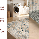 Transitional Warm Toned Medallion(Beige)