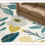 Ultra Soft Area Rug, Non Slip, Stain Resistant, Washable Area Rugs for Living Room, Bedroom, Sophisticated Earth Tone Medallion(Beige)