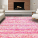 Ultra Soft Area Rug, Non Slip, Stain Resistant, Washable Area Rugs for Living Room, Bedroom, Pretty Bow Rug, Pink Delight(Pink)