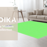 Ultra Soft Area Rug, Non Slip, Stain Resistant, Washable Area Rugs for Living Room, Bedroom, Vibrant Cartoon Frog Design(Green)