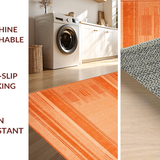 Ultra Soft Area Rug, Non Slip, Stain Resistant, Washable Area Rugs for Living Room, Bedroom, Warm Earthy Terracotta Shag(Orange)