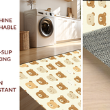 Ultra Soft Area Rug, Non Slip, Stain Resistant, Washable Area Rugs for Living Room, Bedroom, Playful Abstract Animal Pattern(Beige)