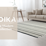 Kitchen Tassel Black White Striped Braided Farmhouse Decor(Beige)