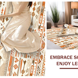 Ultra Soft Area Rug, Non Slip, Stain Resistant, Washable Area Rugs for Living Room, Bedroom, Chic Tiled Geometric Arrangement(Brown)