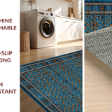 Vintage Earthy Tiled Motif(Blue)