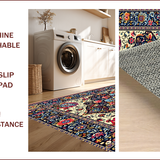 Ultra Soft Area Rug, Non Slip, Stain Resistant, Washable Area Rugs for Living Room, Bedroom, Eclectic Multicolor Living Room Area Rug Soft Plush(Red)