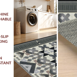 Elegant Striped Diamond Motif(Gray)