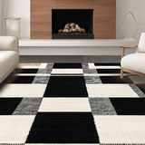 Artistic Black and Beige Symmetry(Black)