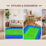 Bold Multicolored Vortex Artwork(Blue)