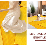 Ultra Soft Area Rug, Non Slip, Stain Resistant, Washable Area Rugs for Living Room, Bedroom, Contemporary Abstract Stain Resistant(Yellow)