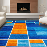 Vivid Geometric Color Fusion(Blue)