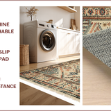 Ultra Soft Area Rug, Non Slip, Stain Resistant, Washable Area Rugs for Living Room, Bedroom, Western Rubber Backing(Beige)