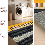 Ultra Soft Area Rug, Non Slip, Stain Resistant, Washable Area Rugs for Living Room, Bedroom, Contemporary Wild Animal Pattern(Black)