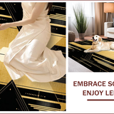 Ultra Soft Area Rug, Non Slip, Stain Resistant, Washable Area Rugs for Living Room, Bedroom, Opulent Medusa Gold Aesthetic(Gold)