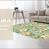 Ultra Soft Area Rug, Non Slip, Stain Resistant, Washable Area Rugs for Living Room, Bedroom, Non-Slip Sage Green Office Accent Rug(Beige)
