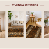 Ultra Soft Area Rug, Non Slip, Stain Resistant, Washable Area Rugs for Living Room, Bedroom, Stylish Rustic Tiger Aesthetic(Brown)