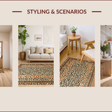 Vivid Contemporary Wild Motif(Brown)