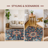 Sophisticated Faded Linear Design(Blue)