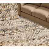 Ultra Soft Area Rug, Non Slip, Stain Resistant, Washable Area Rugs for Living Room, Bedroom, Light Brown Farmhouse Dining Table Area Rug(White)