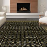 Chic Octagonal Abstract Art Form(Black)