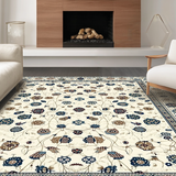 Ultra Soft Area Rug, Non Slip, Stain Resistant, Washable Area Rugs for Living Room, Bedroom, Contemporary Gentle Animal Imagery(Beige)