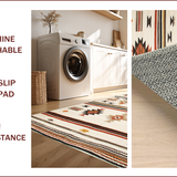 Ultra Soft Area Rug, Non Slip, Stain Resistant, Washable Area Rugs for Living Room, Bedroom, Rustic Vintage Southwest Aesthetic(Beige)
