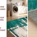 Chic Distressed Multicolor Visual(Green)