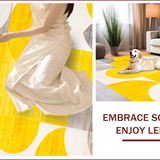 Ultra Soft Area Rug, Non Slip, Stain Resistant, Washable Area Rugs for Living Room, Bedroom, Vibrant Geometric Artistry Expression(Yellow)