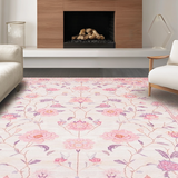 Ultra Soft Area Rug, Non Slip, Stain Resistant, Washable Area Rugs for Living Room, Bedroom, Stylish Soft Rose Modern Essence(Pink)
