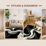 Luxurious Liquid Marble Aesthetic(Black)